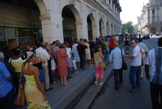 Line for a movie at this years Havana Film Festival. Photo: Caridad