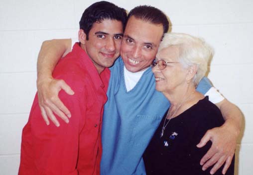 Antonio Guerrero and his son Tonito and his mother Mirta, Florence Federal Penitentiary Colorado