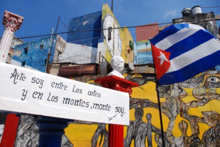 Havanas Callejon de Hamel Afro-Cuban Art Poject celebrates its 19th anniversary.