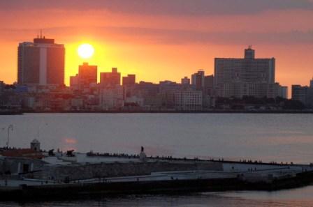 Cuban-Americans are now able to see the sunset over Havana once a year instead of every three years. Photo: Caridad