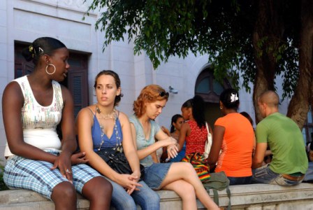 Cuban university students. Photo: Caridad