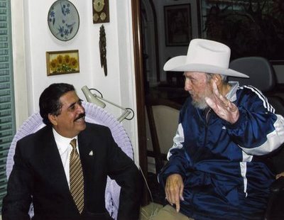 Manuel Zelaya and Fidel Castro during the last visit of the ousted Honduran President to Cuba, Photo: Presidency of Honduras