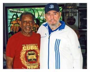 Rev. Lucius Walker with Fidel Castro in early August. 