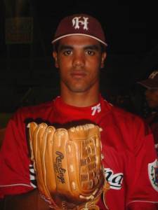 Miguel Alfredo Gonzalez pitches in Cuban baseball for last season's league champions Havana Province.