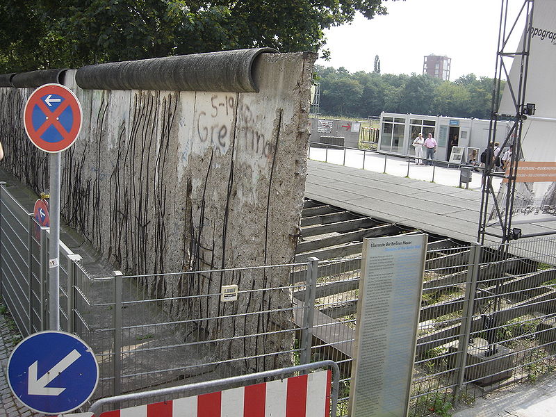 Remains of the Berlin Wall (Potsdamer Platz), Photo: Wikimedia Commons