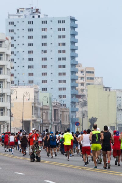 From the recent Marabana Marathon in the Cuban capital. Photo: Juan Suarez