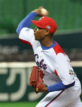 Danny Betancourt continued brilliant Cuban starting pitching against the Chinese.
