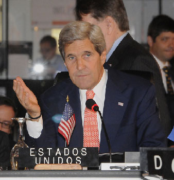 US Secretary John Kerry at the OAS Assembly in Antigua, Guatemala.  Photo: OAS