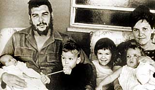 Che, Aleida March and their children.