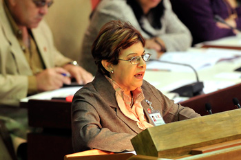 Finance Minister Lina Pedraza. Photo: Foto: José Raúl Rodríguez , www.trabajadores.cu