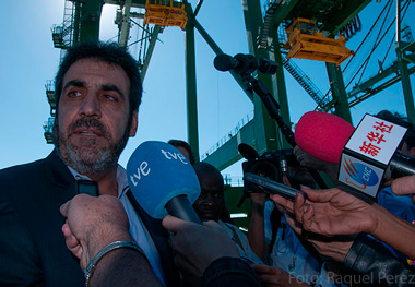 The Argentine Marcelo Patat, who heads the operations, said it is the most modern container terminal in Latin America.