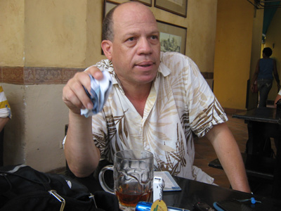 Isidro Estrada during the interview in Havana.  Photo: Yusimi Rodriguez