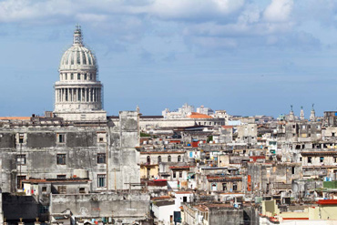 Havana's Capitolio buiding and surroundings.  Photo: Juan Suarez