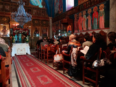 Orthodox Church Service.  Photo: Julie Webb-Pullman