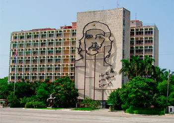 The headquarters of the MInistry of Interior in Havana.