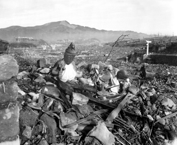 Nagasaki temple destroyed.  Foto: wikipedia.org