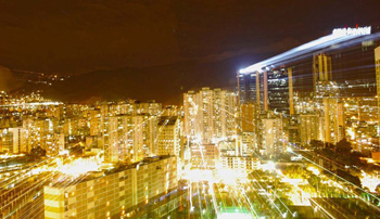 Caracas by night.  Photo: Caridad