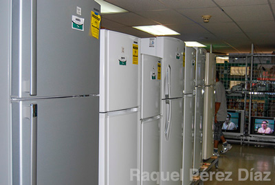 4-These fridges cost 600 euros at stores around Europe. They are sold at double that price in Cuba.