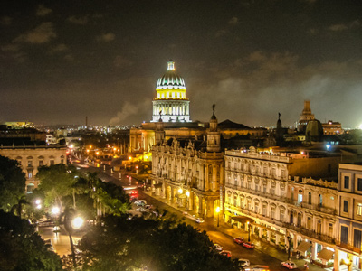 Havana by night.  Photo: Bill Klipp