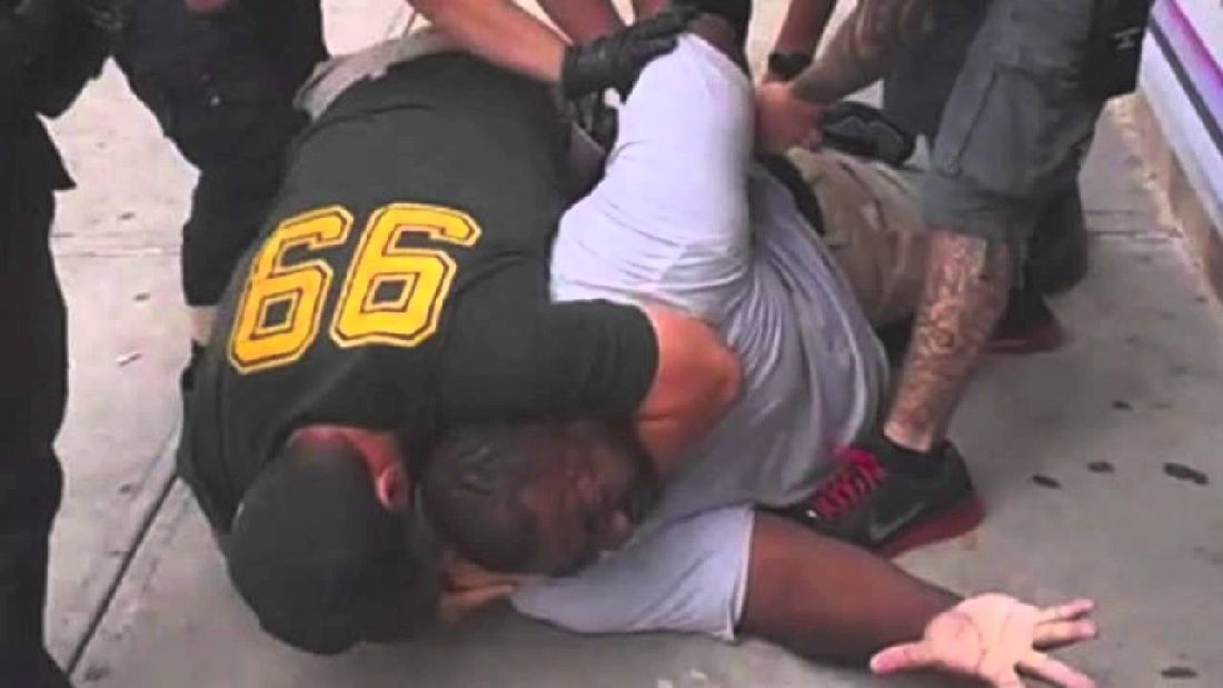 Eric Garner being killed.  Photo: thefederalist.com