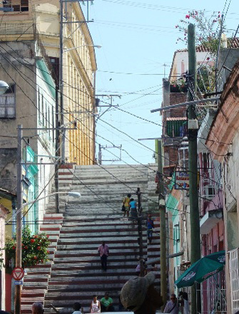 The Padre Pico stairway in Santiago de Cuba.  Photo: Janis Hernandez
