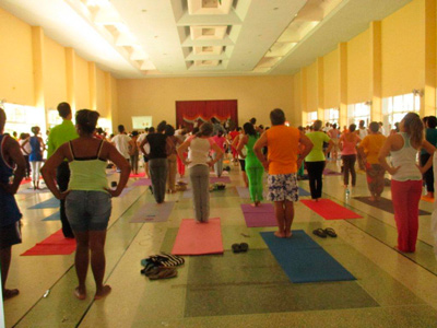 Jornada internacional del yoga en Cuba