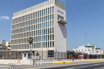 The United States Embassy in Havana.