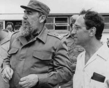 Fidel Castro and Saul Landau in 1989.