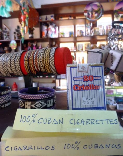 Cuban Criollo cigarettes are even available in the center of the world. 