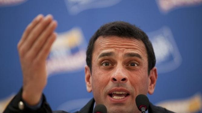 Henrique Capriles, former candidate of the Venezuelan opposition coalition.