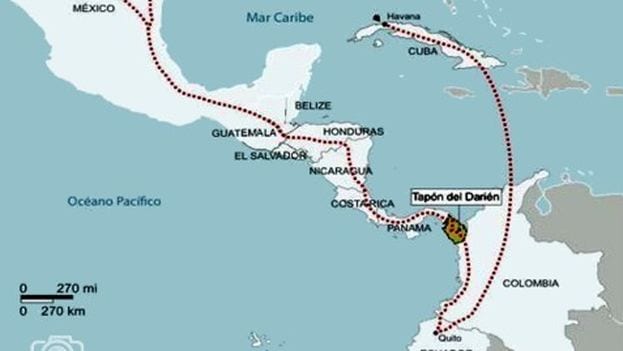 Mapa-ruta-migraciones-cubanos-Reportero24