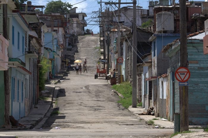 Street in Regla across Havana Bay. 