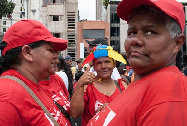 Chavistas during a campaign rally. Photo: Caridad
