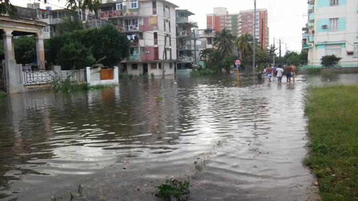 Inundaciones Inundaciones en Calle C y 5ta, Vedado, La Habana. Photo: María Carla O’Connor/granma