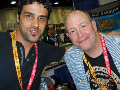 Montos with Mike MIgnola, creator of the Hell Boy.