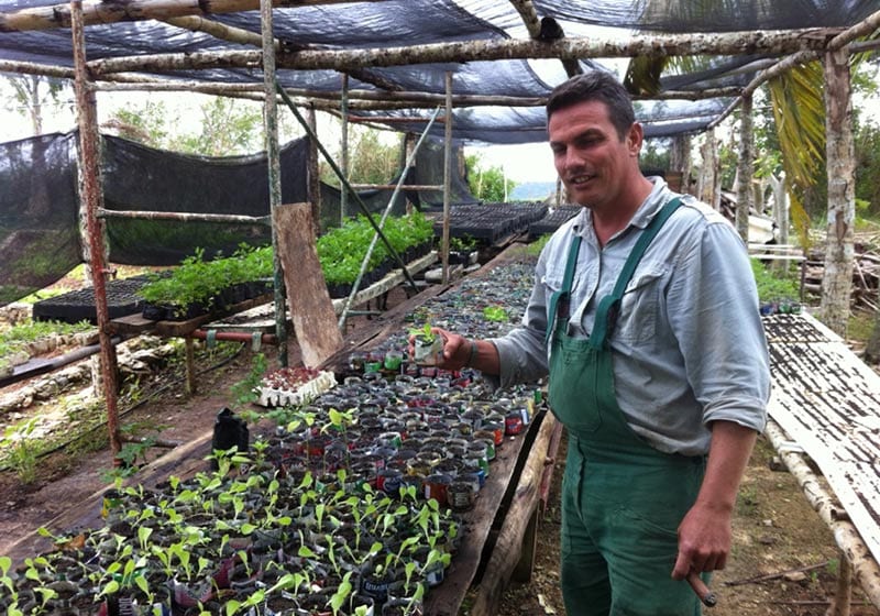 Fernando Funes at the Finca Marta farm. Photo: Raquel Perez Diaz