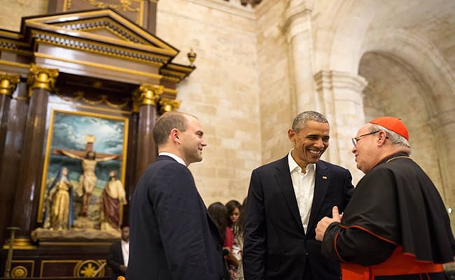 Obama’s first encounter in Cuba was with Cardinal Jaime Ortega, who has served as a bridge between the two governments on several occasions. 