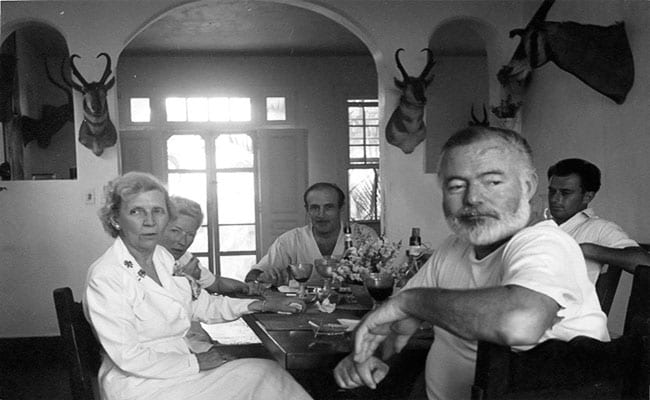 Hemingway at Finca Vigía. 