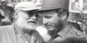 Hemingway with Fidel Castro