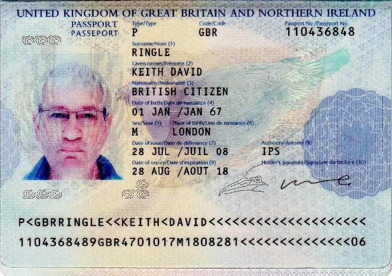 Keith passport