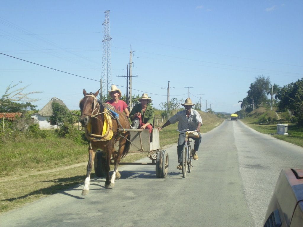 La carretera central de Cuba. 