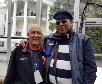 Paquito D'Rivera and Chucho Valdes at the White House. Photo: cafefuerte.com