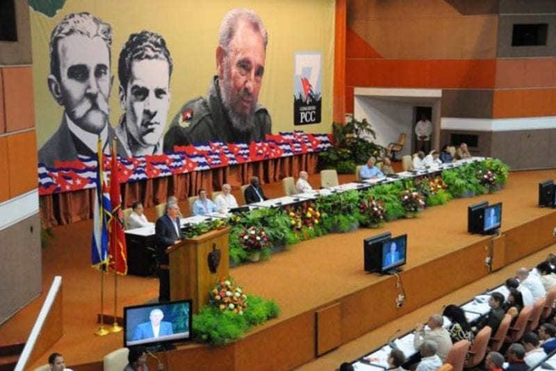 The 7th Congress of the Cuban Communist Party. 