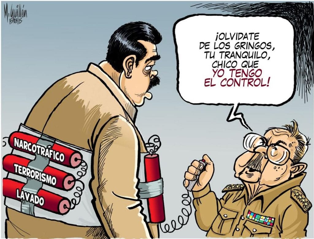 Don’t worry about the Gringos. Take it easy kid, I’ve got it all under my control! Cartoon by Manuel Guillen/laprensa.com.ni