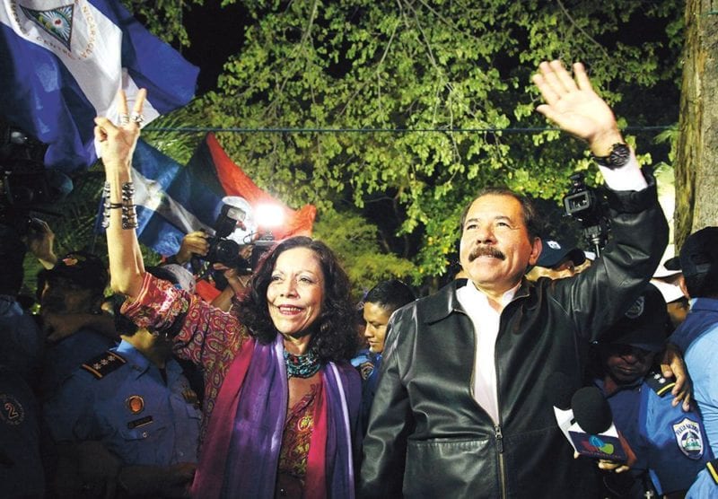 Daniel Ortega and Rosario Murillo