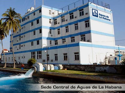 The main headquarters of the Aguas de La Habana water company.