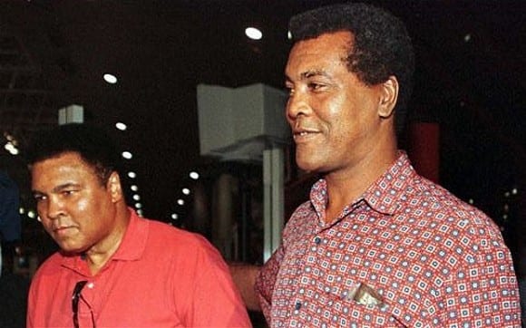 Muhammad Ali with his friend the late Teofilo Stevenson during a visit to Havana. Photo: cubadebate.cu