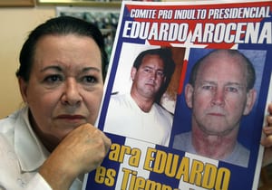 Campaign poster asking that Eduardo Arocena be freed. http://la-visita-de-miami.blogspot.com
