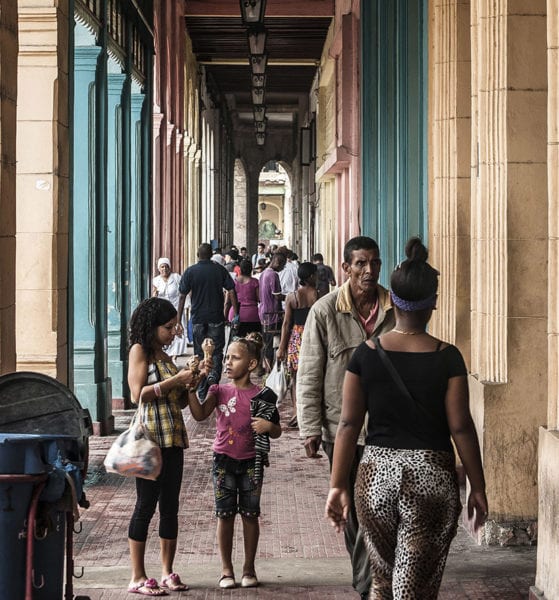 A Havana walkway. Photo: Caridad