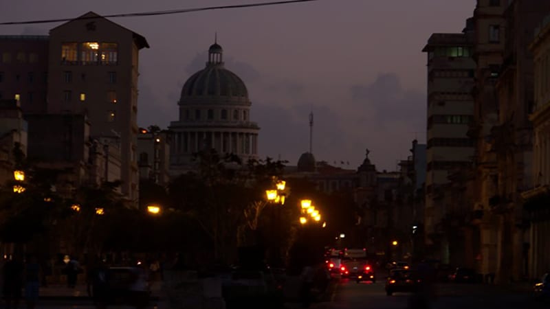 Apagón en La Habana. Foto: Sputnik news